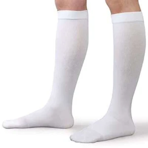Therafirm Anti-Embolism Open Toe Knee Highs 18mmHg White X-Large - Picture 1 of 3