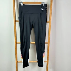 Rockwear Leggings Womens 12 Black Solid Activewear Pants Sports Running - Picture 1 of 11