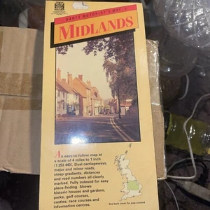 Barts Motorist’s Map 5 Midlands Bartholomew’s - Picture 1 of 2
