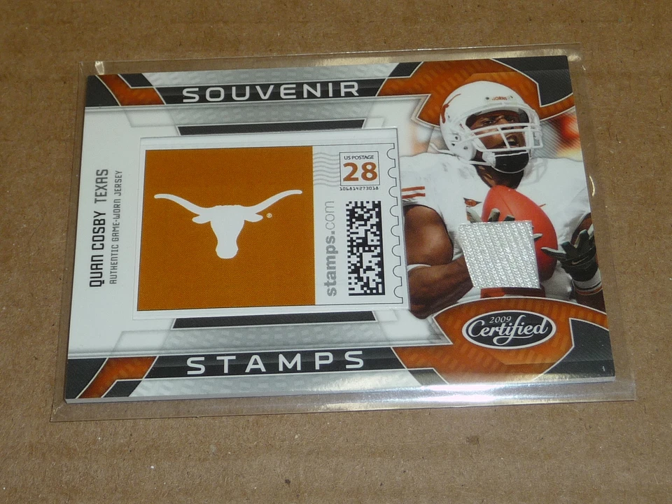 2009 Donruss Certified SOUVENIR STAMPS QUAN COSBY JERSEY TEXAS /99 E2318 - Image 1 of 1