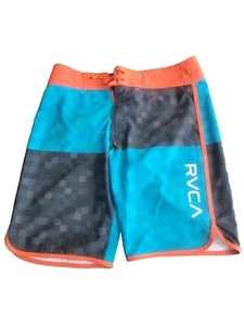 Pantalones cortos elásticos RVCA Performance para hombre talla 30 verde naranja negro - Imagen 1 de 5