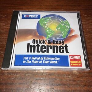 Expert Software Quick & Easy Internet CD-ROM windows 95 3.1 Vintage