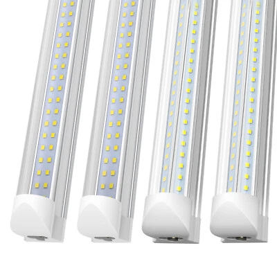 LED Shop Light Fixture 20W~72W T8 8FT LED Tube Lights 6FT 4FT 2FT Linkable Lamps - Image 1 of 4