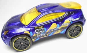 2001 HOT WHEELS TOYOTA RSC #99 PURPLE 2 5/8" DIECAST RACE CAR W/ YELLOW & BLUE - Picture 1 of 6