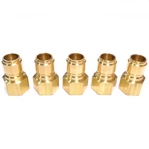 5pz Foster 75FPB Serie ST 3/4" Femmina NPT Spina Ottone Rapida Dritta Passante FST - Foto 1 di 4