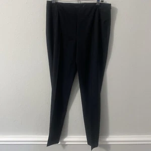 Lafayette 148 New York Womens 2 Stanton Dress Career Pants Black Mid Rise - Picture 1 of 4