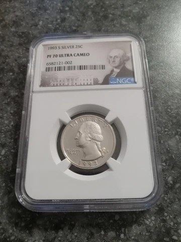 1993-S Washington Silver Proof Quarter PF70 coin NGC EXCELLENT LOW PRICE!! Cover