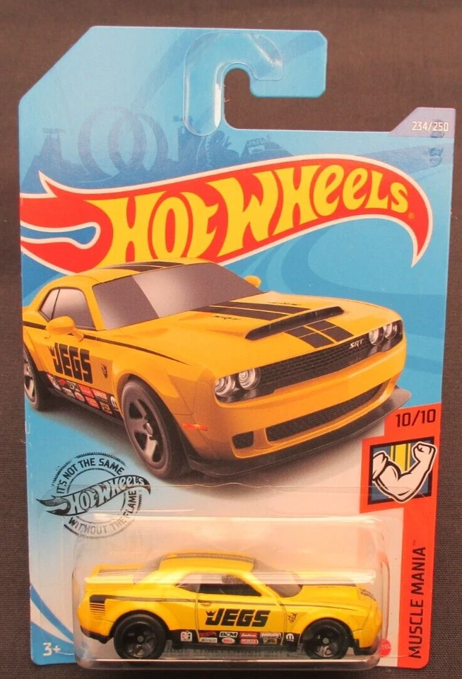 hot wheels 2020 18 Dodge Challenger SRT Demon yellow muscle mania - Image 1 of 1