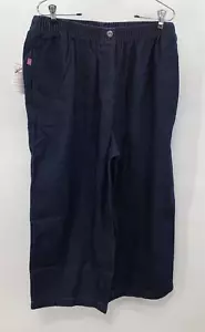 Woman Within Jeans Capri Plus Size 18W Pull On Elastic Waist Classic Fit NWT - Picture 1 of 11