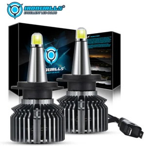 8-sides H7 LED Headlight Bulbs High/Low Beam Super Bright 6500K White 2000000LM - Picture 1 of 12