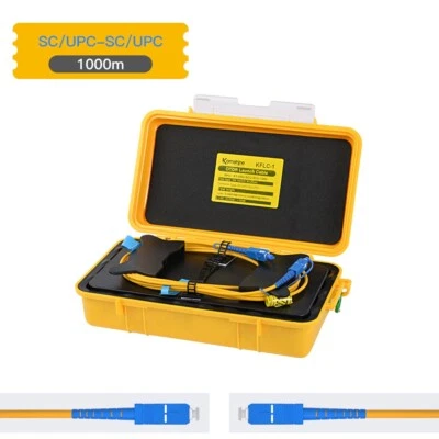 Komshine 1000m SM OTDR Launch Cable Box , SC/UPC To SC/UPC Dead Zone Eliminator - Image 1 of 4