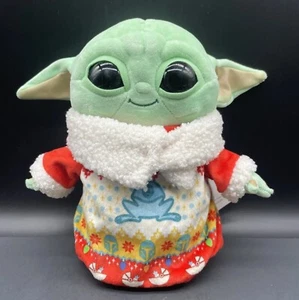 "Star Wars Mandalorian Niño Peluche Bebé Yoda Grogu Feo Vacaciones Suéter Mattel 8" - Imagen 1 de 2