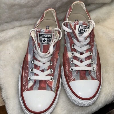 Zapatillas deportivas informales Converse para mujer Chuck Taylor All Star 537073F rojas EE. UU. 7M Foto 1 de 4