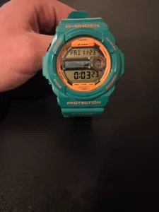 Casio G-Shock GLX-150B Orange/Green G-LIDE Tide Moon Men's - Picture 1 of 2