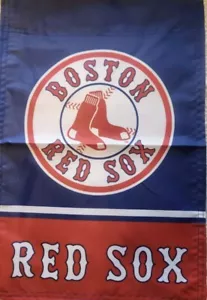 Boston Red Sox Double Sided Garden Lawn Flag 12” x 18” MLB New In Package - Picture 1 of 4