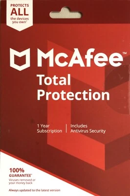mcafee total protection 1 year - Image 1 of 2