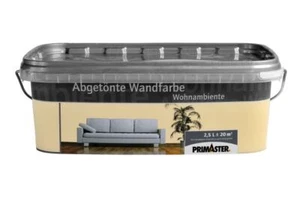 Primaster Wandfarbe Wohnambiente 2,5L Vanille Matt Innenfarbe Deckenfarbe - Bild 1 von 2