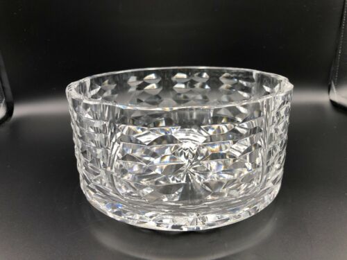 Waterford Crystal Round Bowl, Bow Tie Design, 7" Diameter, 3 3/4" High