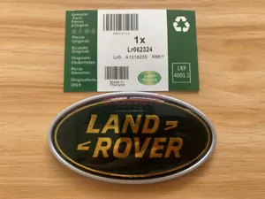 NEW LAND ROVER Green OVAL REAR TAILGATE TRUNK SIDE FENDERS EMBLEM LOGO BADGE DH - Picture 1 of 6