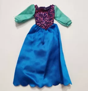 DISNEY FROZEN ANNA NUR PUPPENKLEID BLAU & SCHWARZ - Bild 1 von 3