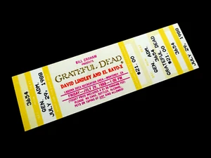 Grateful Dead Ticket Laguna Seca Monterey Kalifornien ca 29.07.88 29.07.1988 GD BGP - Bild 1 von 12