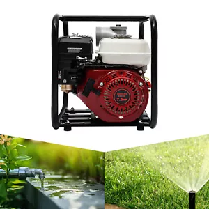 3" Portable 4 Stroke 7.5HP GAS Water Transfer Pump 60m3/h For Fire Irrigation - Picture 1 of 22