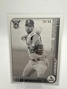 2021 Topps Big League Adam Wainwright Black/White Parallel #/50! **GEM MT** - Picture 1 of 7