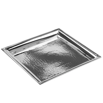 Fink Serviertablett 24x24 cm quadratisch Edelstahl gehämmert für Obst & Früchte - Bild 1 von 4