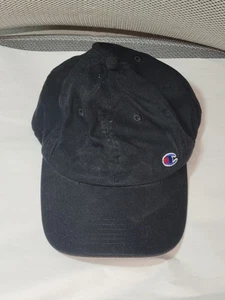 Champion hat cap "C" Logo Embroidered Black Adjustable One Size black - Picture 1 of 8