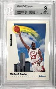 Michael Jordan 1991-92 Skybox #583 BGS 9 MINT HOF Bulls Beckett Sub Grades - Bild 1 von 4