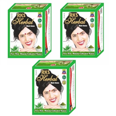 RKS Henna Herbal Mujer y Hombre | Natural para Cabello (Pack de 3 60g) Foto 1 de 4