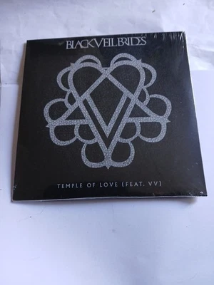 BLACK VEIL BRIDES TEMPLE OF LOVE (FEAT VV) NEW SEALED 7 INCH BLACK SINGLE +REMIX - Image 1 of 2