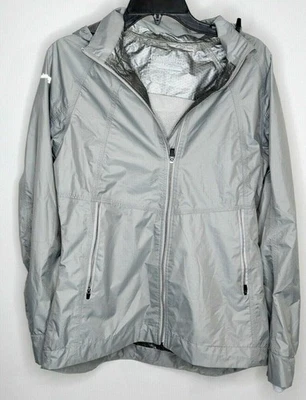 Abrigo de lluvia Avalanche para hombre con capucha gris talla mediana M cremallera completa sudadera con capucha  Foto 1 de 4