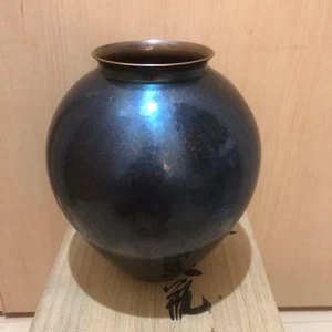 Gyokusendo Vaso in rame martellato a mano arte tradizionale giapponese - Foto 1 di 8