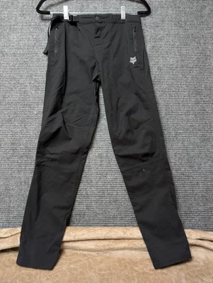 Calça Fox Racing Ranger MTB corrida jovens meninos meninas preta tamanho grande - Imagem 1 de 4