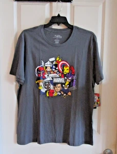 Neu mit Etikett Tokidoki x Marvel 2012 X-Men Erwachsene Größe XXL grau Grafik Comic T-Shirt - Bild 1 von 9