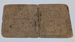 1760 New Jersey Colonial Currency – 15 Shillings – April 12 Issue - Picture 1 of 4