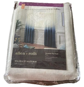 ONE ALLEN & ROTH 50X84" GROMMET TOP PANEL CURTAIN #3491201 {63} - Picture 1 of 9