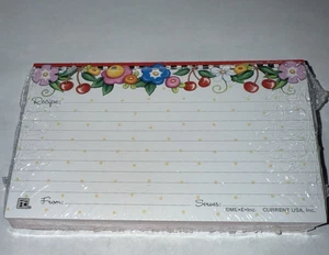 Maria Engelbreit 3" x 5" Blumen Rezeptkarten - 50 Stück - ungeöffnet - Bild 1 von 2