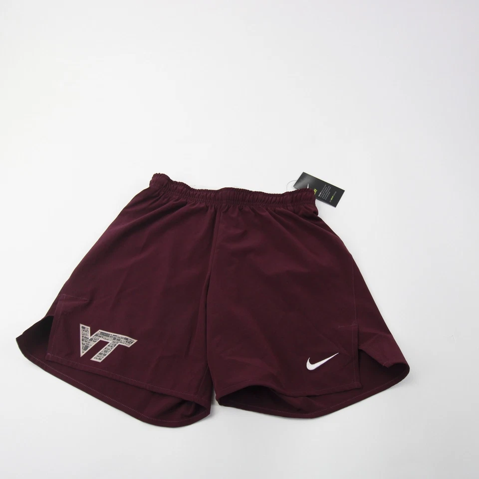 Pantalones Cortos Atléticos Nike Virginia Tech Hokies Para Mujer Granate Nuevos Foto 1 de 1