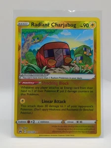Pokémon SWSH Corona Zenith 051/159 Charjabug Radiante / Holo / EN / NM - Foto 1 di 2