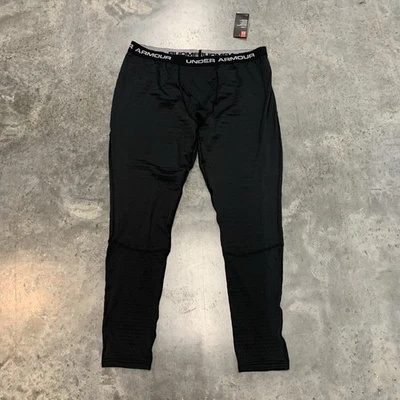 NEW Under Armour ColdGear 4.0 Baselayer Leggings 2XL Black Pants Thermal Men’s - Image 1 of 4