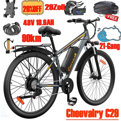 Cheevalry C29 29*2,1 Zoll EMountainbike 48V 18,6AH Elektrofahrrad up 90km Unisex