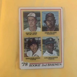 Topps RC #704 1978 Garth Iorg/Dave Oliver/Sam Perlozzo/Lou Whitaker radiocontrol - Imagen 1 de 6