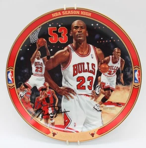 Placa Conmemorativa Michael Jordan Bulls Temporada NBA Cubierta Superior Alta #13423A - Imagen 1 de 3