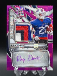 Ray Davis 2024 Panini Spectra Aspiring 4-color Rookie Patch Auto /30 RPA Bills - Picture 1 of 2