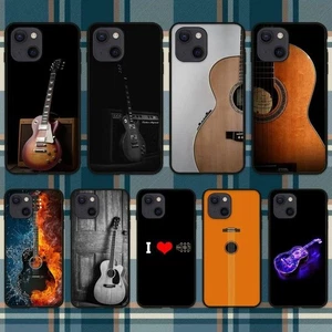 Case For iPhone 15 Pro Max 14 12 13 Mini 11 XS XR 8 7 Guitar Pattern Phone Cover - Picture 1 of 19