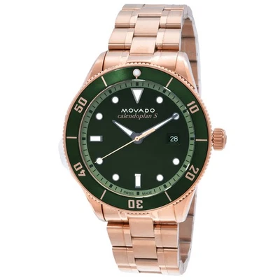 Reloj para hombre Movado Heritage Calendoplan S cuarzo esfera verde 3650186 Foto 1 de 3