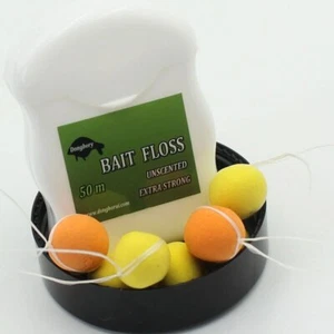 Specimen Angling Bait Floss for Carp/Coarse Fishing. 50m Extra Strong Unscented - Picture 1 of 8