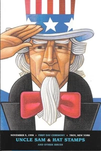 #3259-60 FD Program 22c & 33c Uncle Sam Stamps w/FD - Picture 1 of 2